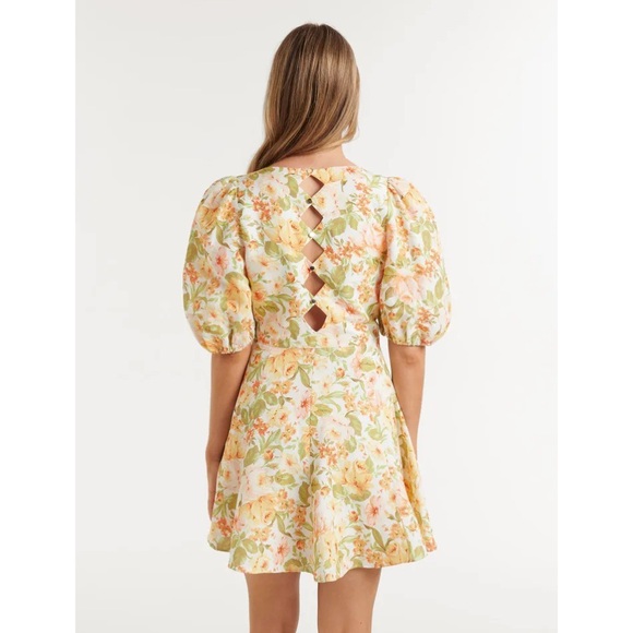 Ever New Noelle Diamond Back Mini Dress Size 2 - Picture 5 of 14